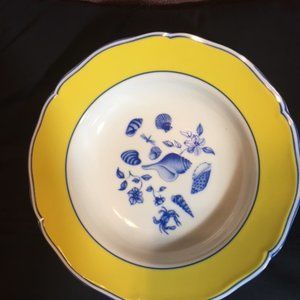 Lynn Chase Costa Azzurra 9 1/8" Large rimmed soup bowl